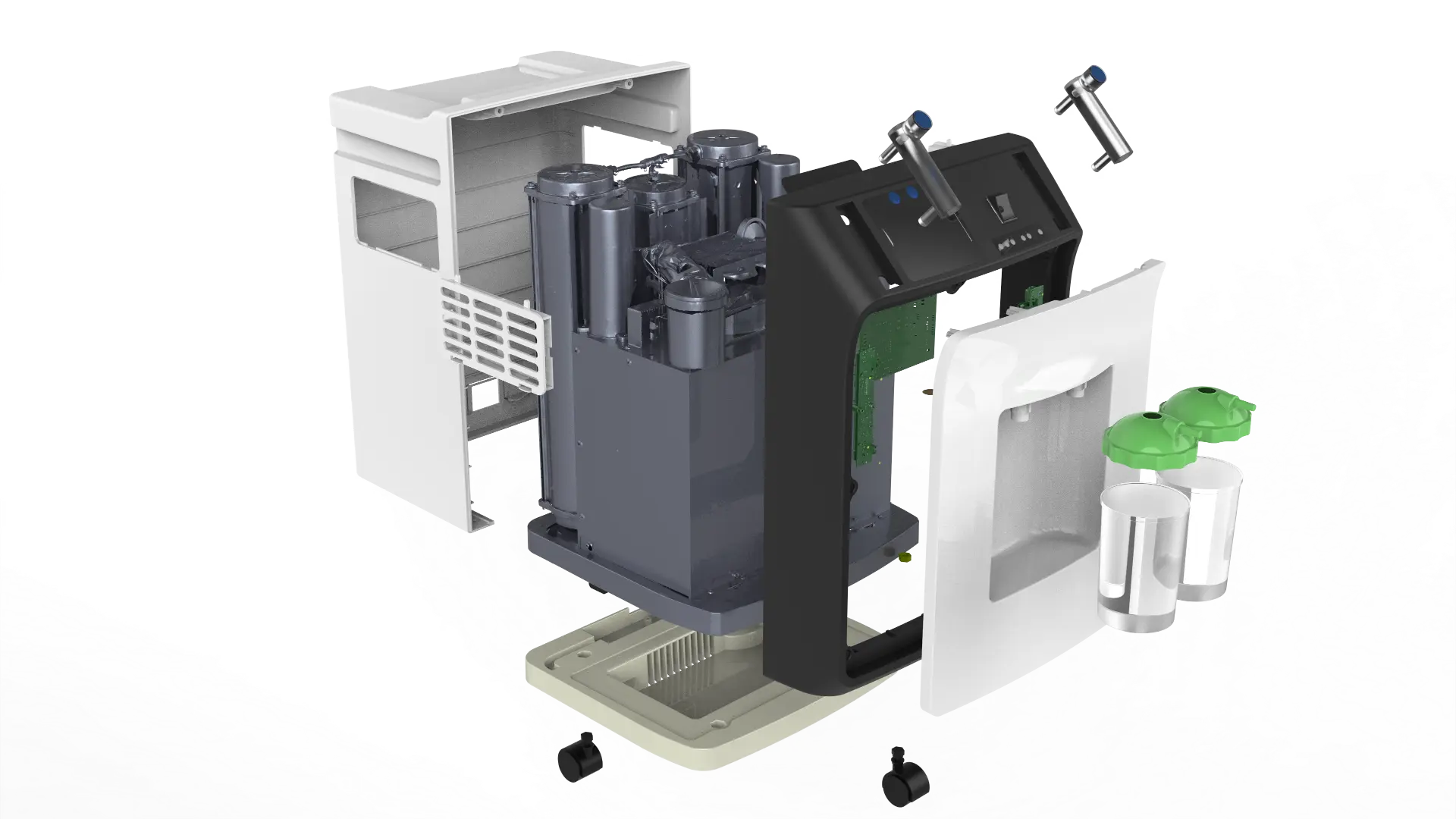 Exploded assembly view