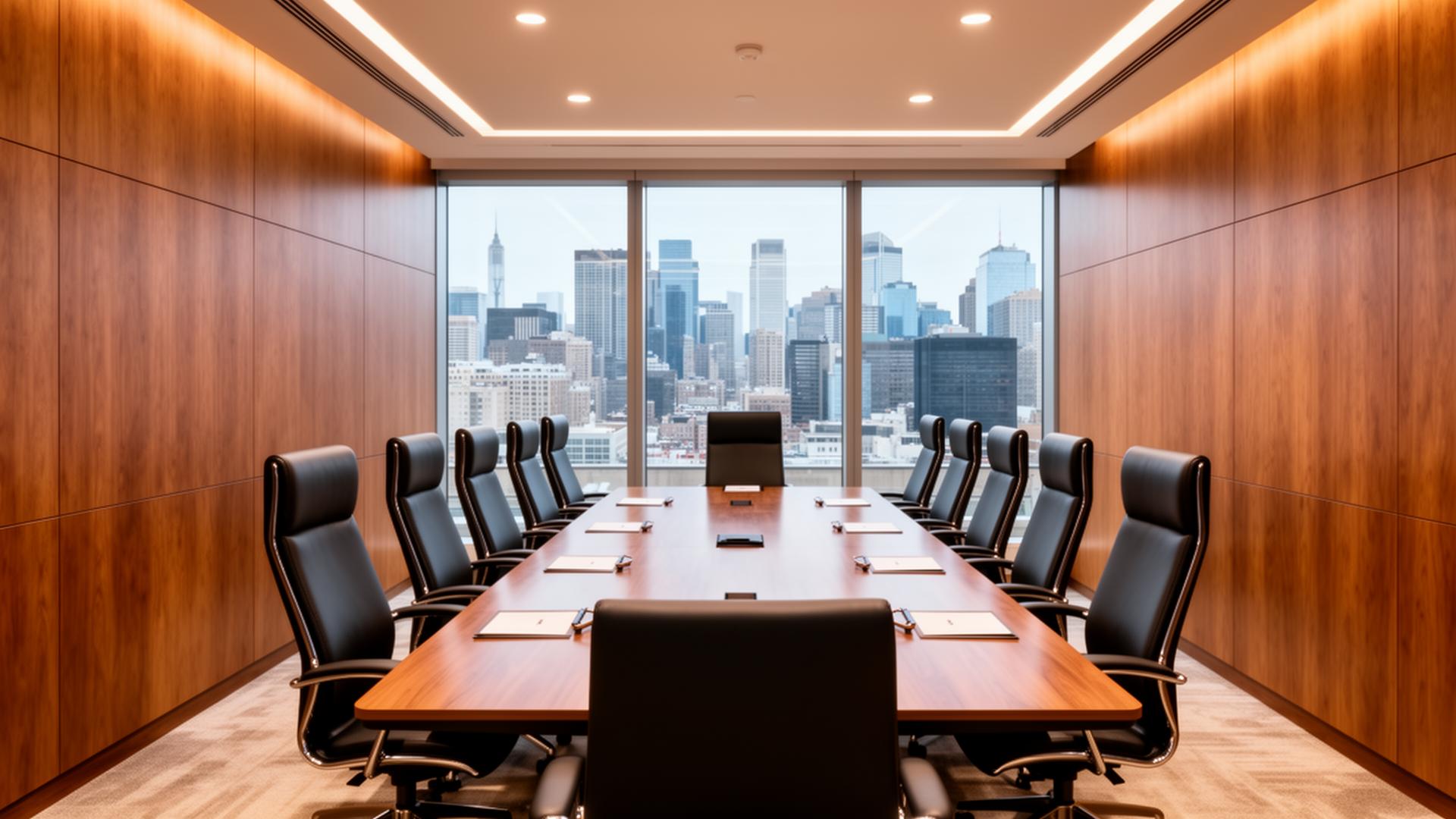 Executive boardroom meeting